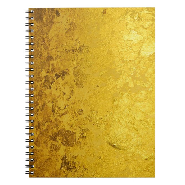 PURE GOLD pattern / gold leaf Notebook (Front)