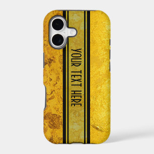 PURE GOLD pattern / gold leaf + your text