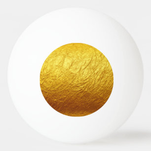 PURE GOLD pattern / gold paper Ping Pong Ball