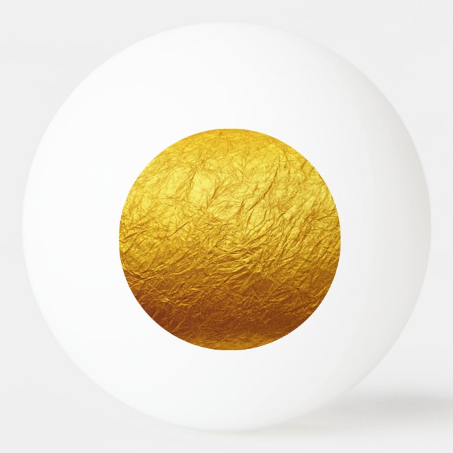 PURE GOLD pattern / gold paper Ping Pong Ball (Back)