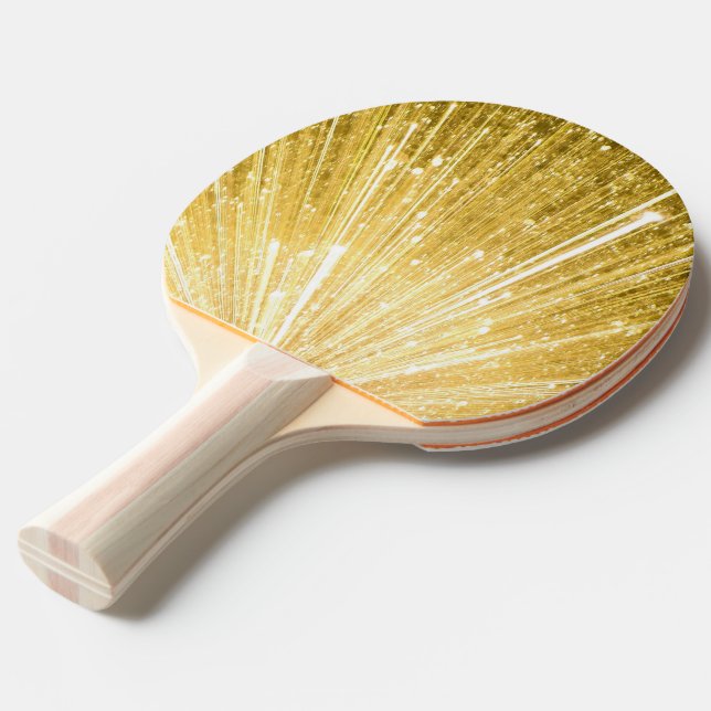 PURE GOLD pattern / golden shower Ping Pong Paddle (Front Angle)
