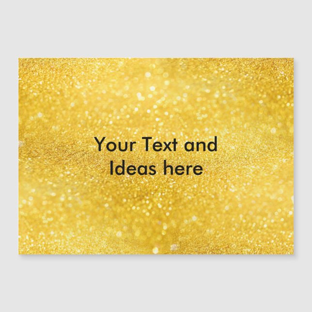 PURE GOLD Sparkles Pattern + your text / ideas (Front)