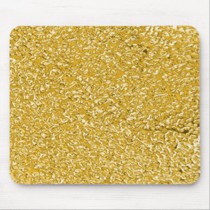 PURE GOLD Splatter Pattern + your text Mouse Mat