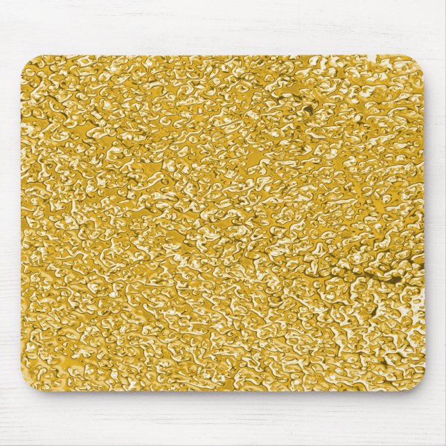 PURE GOLD Splatter Pattern + your text Mouse Mat (Front)