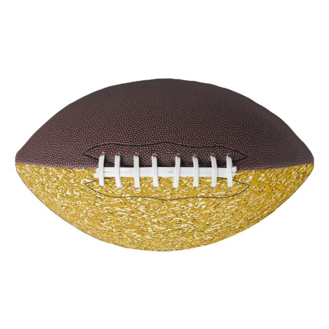 PURE GOLD Splatter Pattern + your text / photo American Football (Front)
