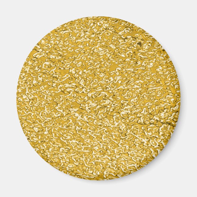 PURE GOLD Splatter Pattern + your text / photo Magnet (Front)