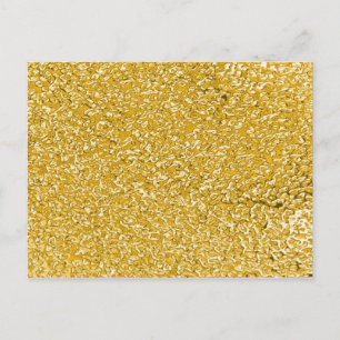PURE GOLD Splatter Pattern + your text Postcard