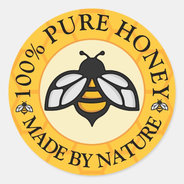 Pure Honey Classic Round Sticker (Front)
