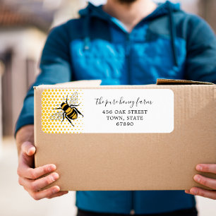 Pure Honey Custom Food Return Address Labels