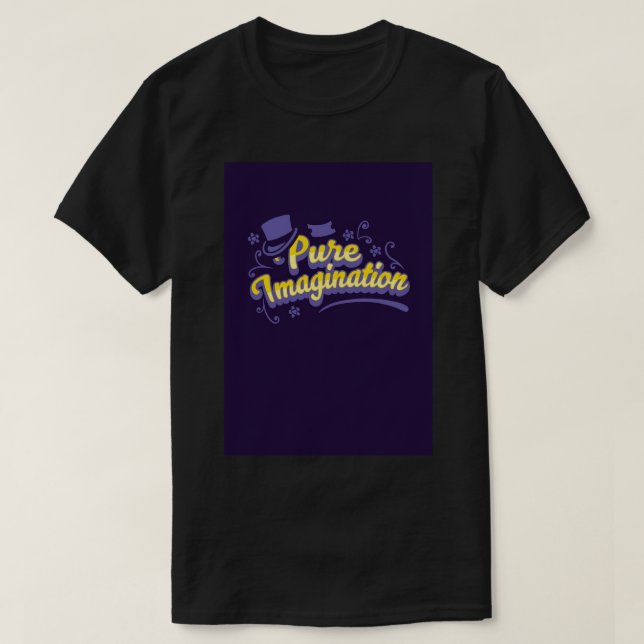 Pure Imagination - Willy Wonka Spiral Notebook T-Shirt (Design Front)