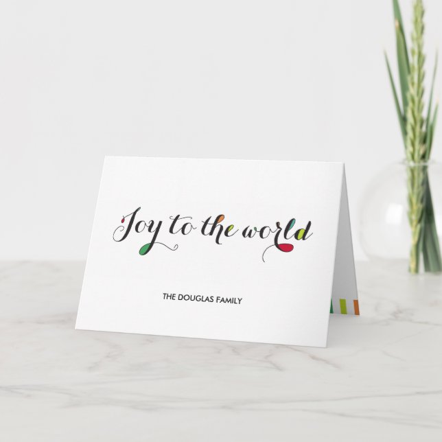 Pure Joy Holiday Greeting Card (Front)