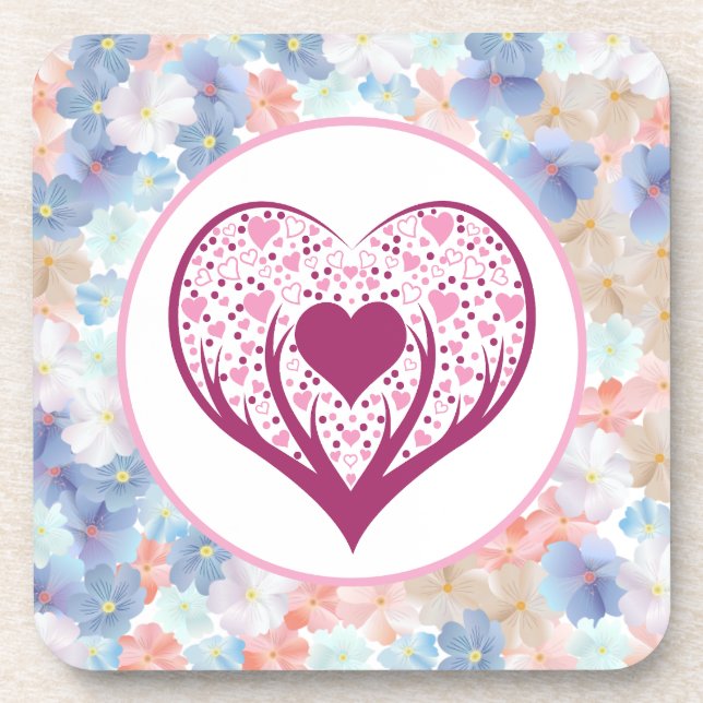 Pure love as a Flower Coaster (Front)