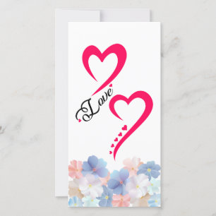 Pure love as a Flower Holiday Card