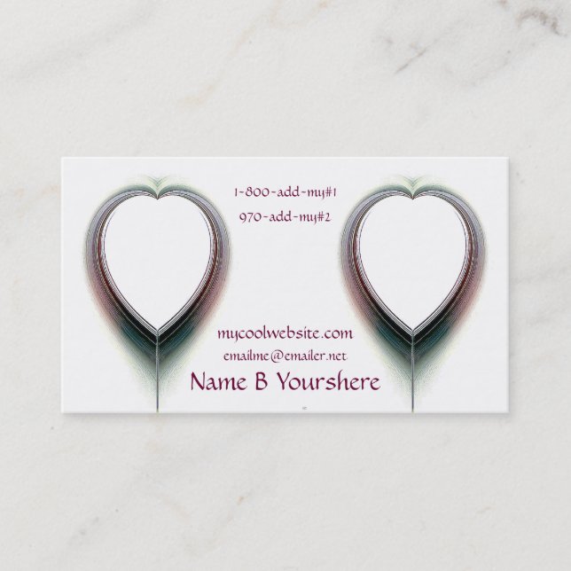 Pure Love Business Card (Front)