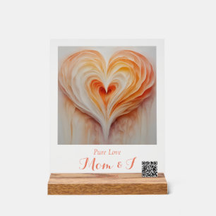 "Pure Love" - Mum and I, QR CODE Acrylic Sign