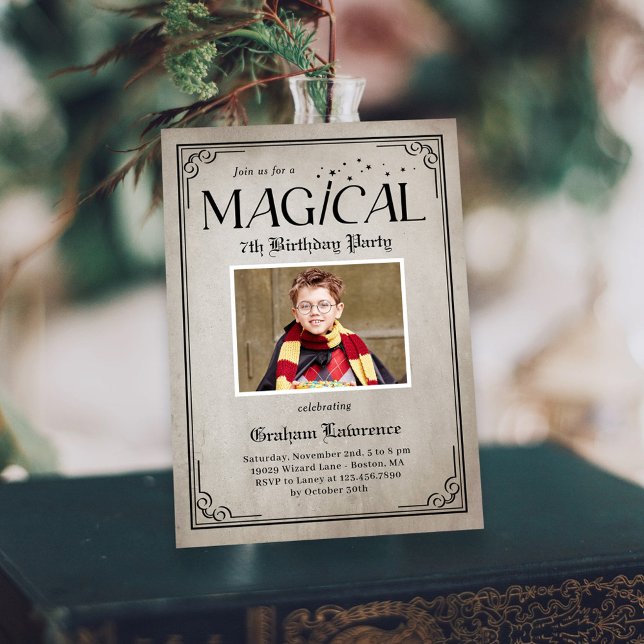 Pure Magic Birthday Halloween Party Invitation (Creator Uploaded)