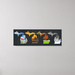 Pure Michigan Four Seasons Canvas Print