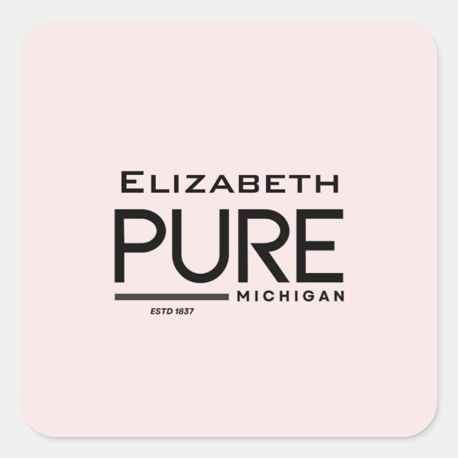 Pure Michigan Personalised Sticker (Front)