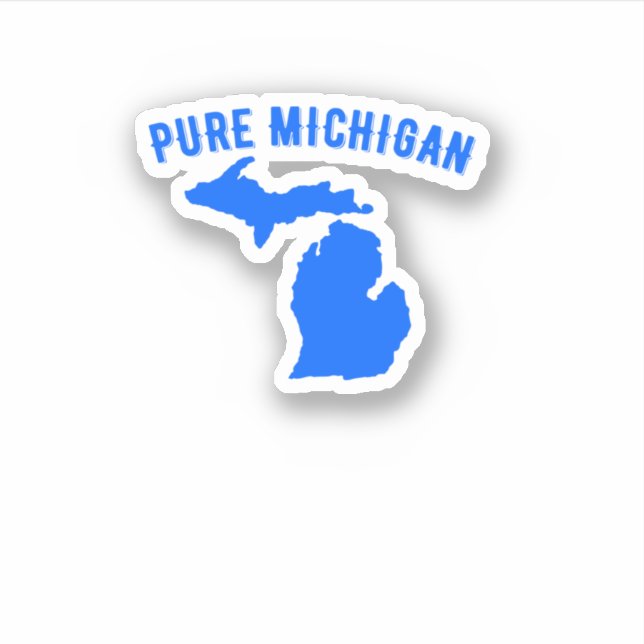 Pure Michigan Vacation Water Lake Fun Gift Idea  (Front)