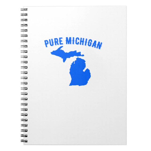 Pure Michigan Vacation Water Lake Fun Gift Idea  Notebook (Front)