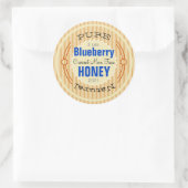 Pure Natural Blueberry Customised Honey Jar Classic Round Sticker (Bag)