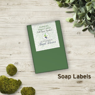 Pure Olive Oil Soap Artisan Handmade Homemade Rectangular Sticker