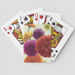 Pure Palette Zinnias Playing Cards