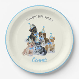 Pure Puppy   Dogs Theme Birthday Party Supplies Paper Plate