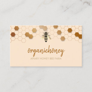 Pure Raw Honey Bee Apiarist Comb Business Card