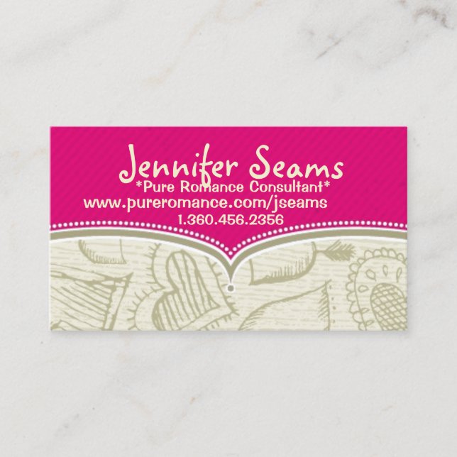 Pure Romance Consultant Business Cards (Front)