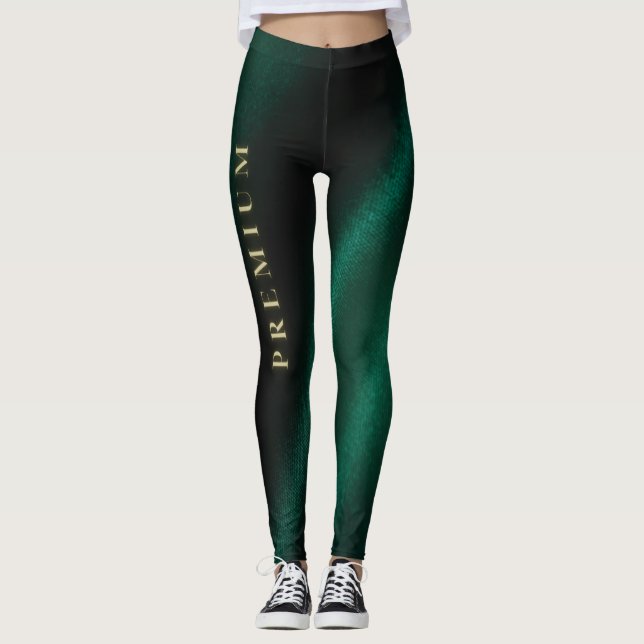 Pure Serenity Green Minimalist Nature Legging (Front)