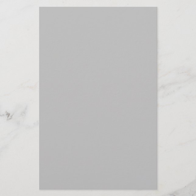 Pure Silver Solid Colour Stationery (Front)