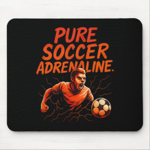 Pure Soccer Adrenaline Graffiti Soccer Fan Gear De Mouse Mat