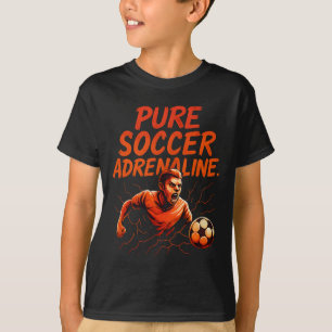 Pure Soccer Adrenaline Graffiti Soccer Fan Gear De T-Shirt
