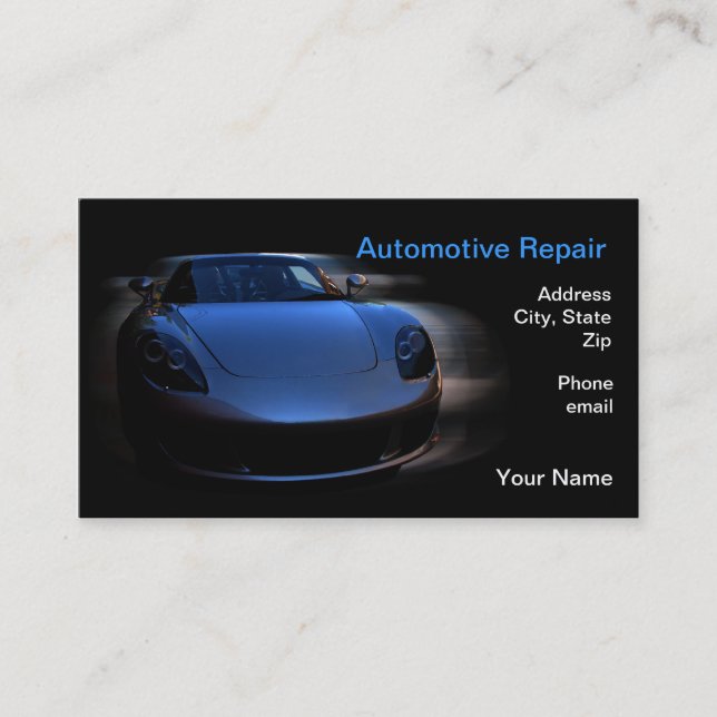 Pure Speed Junkie Business Card (Front)