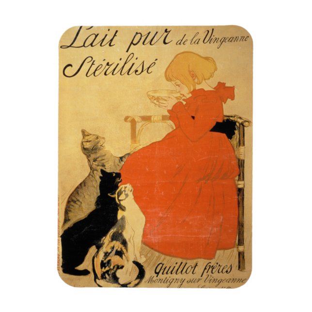 'Pure Sterilised Milk from La Vingeanne', 1894 (co Magnet (Vertical)