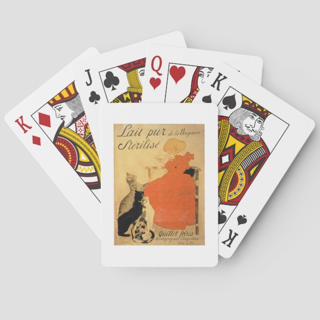 'Pure Sterilised Milk from La Vingeanne', 1894 (co Playing Cards (Back)