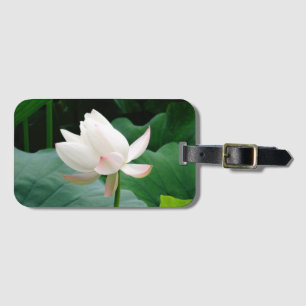 Pure Water Lily with Pink Tips Luggage Tag