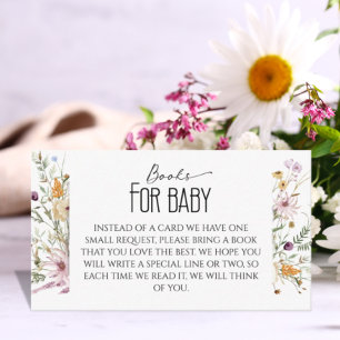 Pure White Books for Baby Enclosure Card