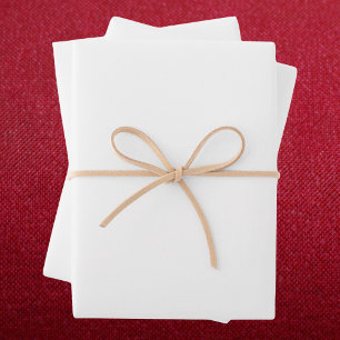 Pure White Solid Color Wrapping Paper Sheet