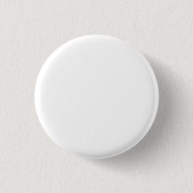 Pure White Solid Colour 3 Cm Round Badge (Front)