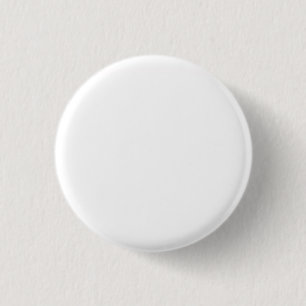 Pure White Solid Colour 3 Cm Round Badge