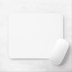 Pure White Solid Colour Mouse Mat
