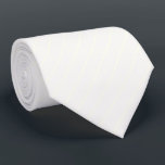 Pure White with Ivory White Pinstripes Tie<br><div class="desc">Pure White FAF9F6 Stripes with Ivory White FFFFF0 Pinstripes Background</div>