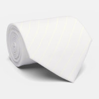 Pure White with Ivory White Pinstripes