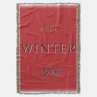 Pure Winter Joy Throw Blanket