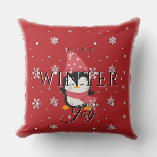 Pure Winter Joy w/ Penguin and Snow Cushion