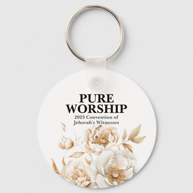 Pure Worship 2025 Convention JW Gifts Keychain (Front)