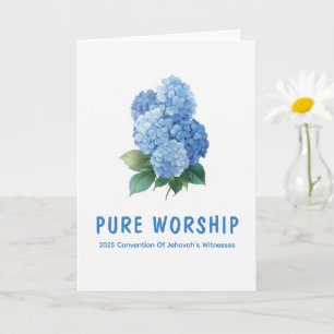 Pure Worship 2025 Convention   JW Greeting Card