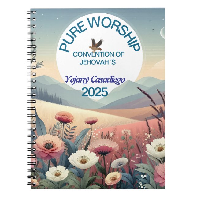 Pure Worship 2025 Convention Of Jehovah's Notebook (Front)